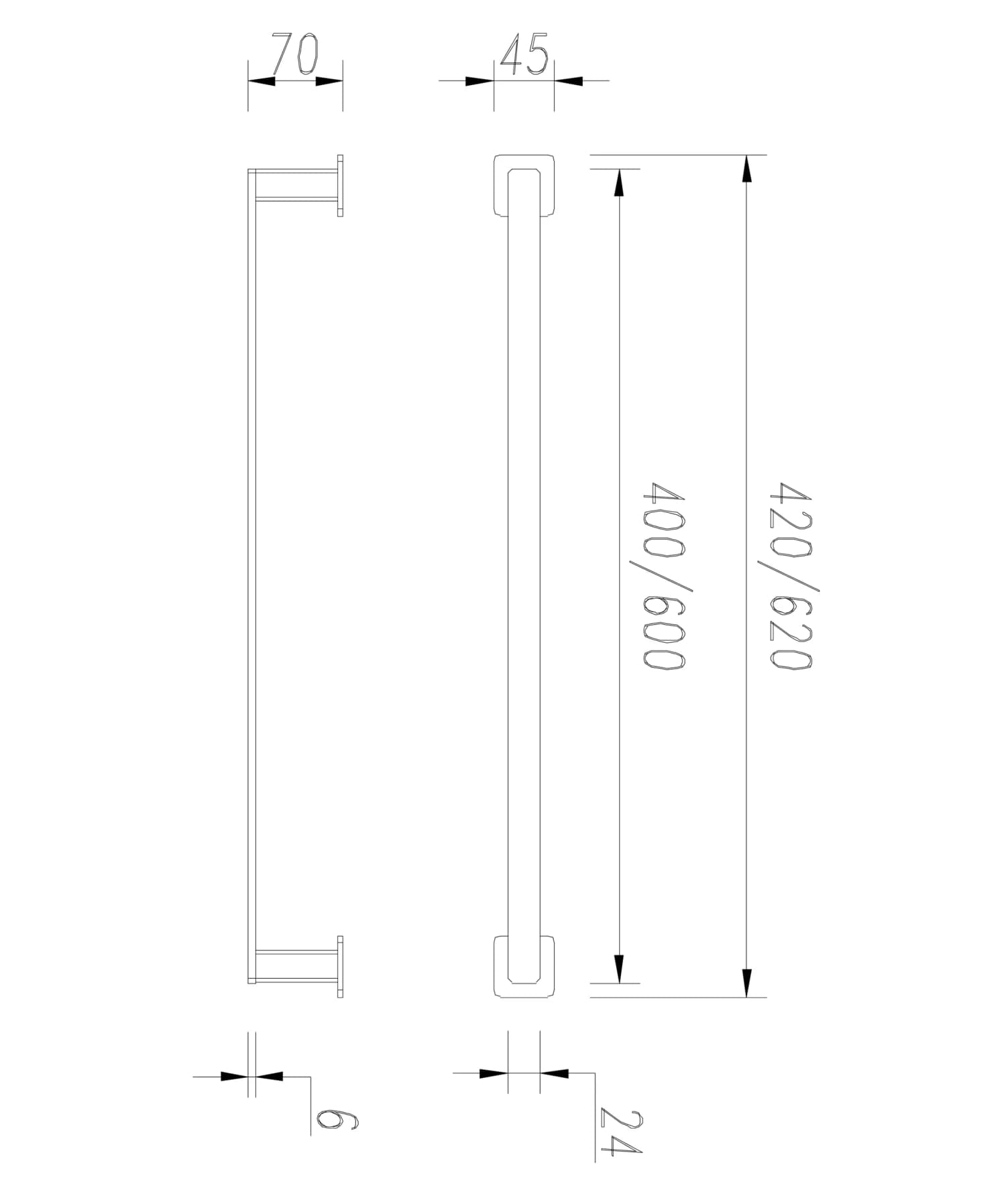 NL80216BL Rysunek techniczny