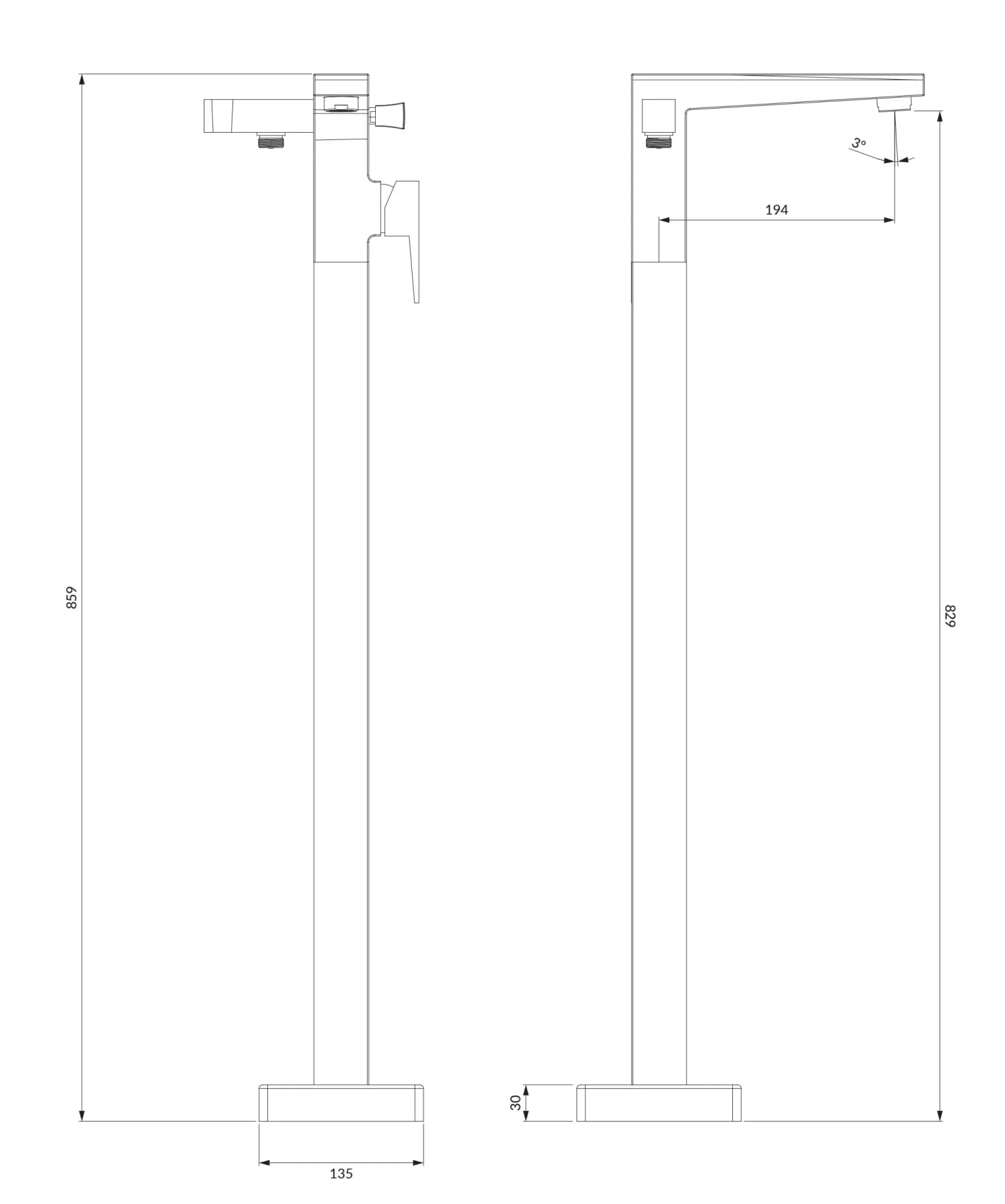 FR7133CR Rysunek techniczny