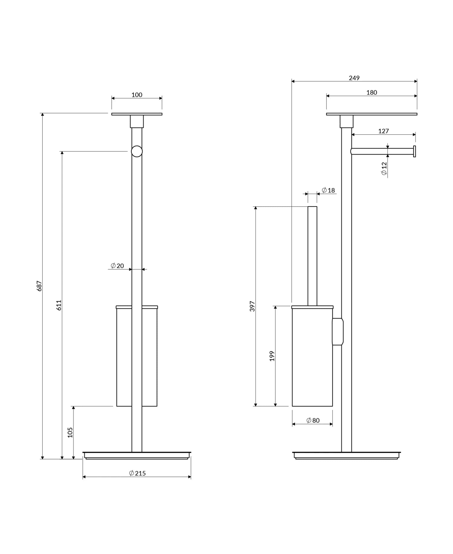 MP60820WM Rysunek techniczny