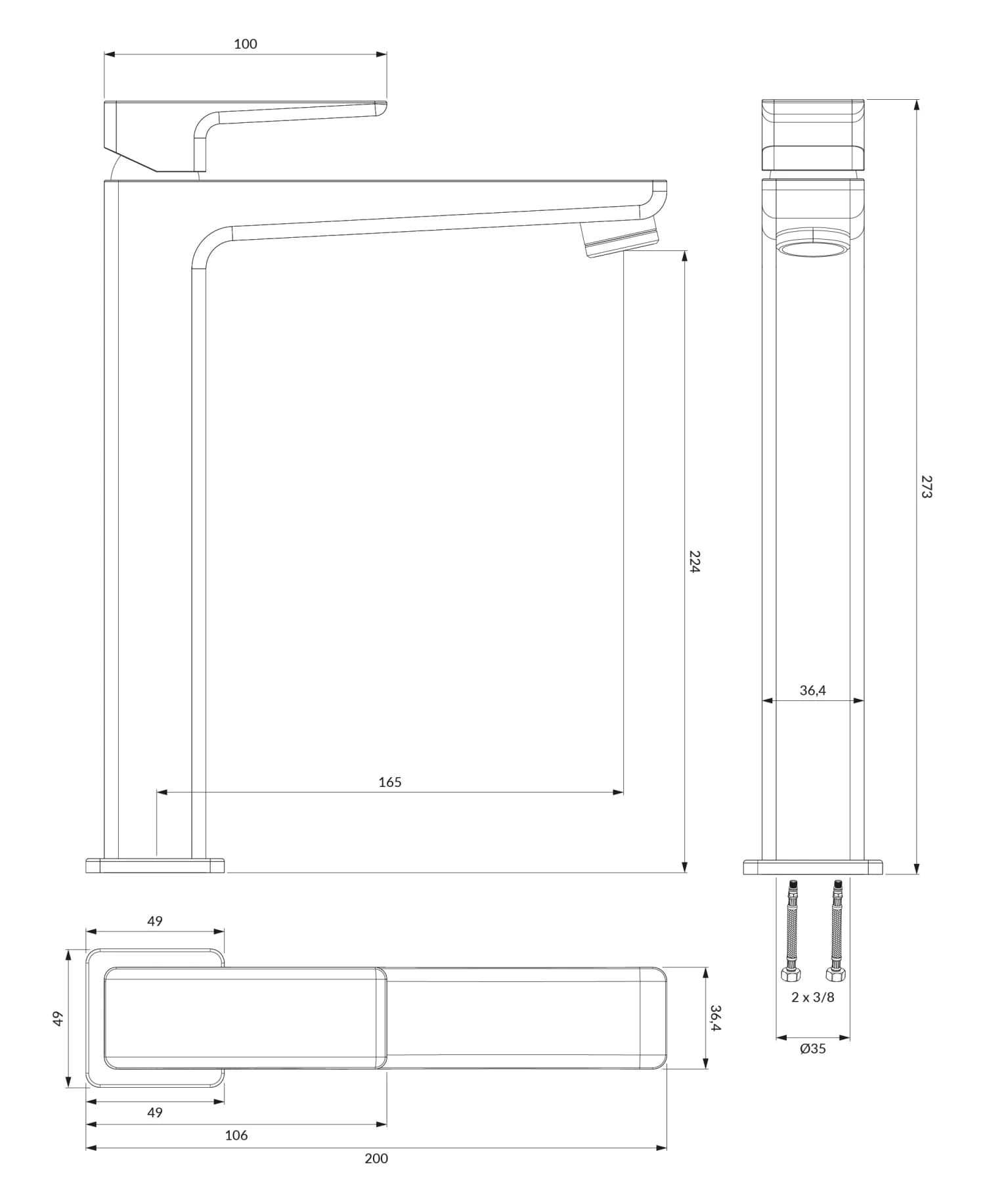 PM7412CR Rysunek techniczny