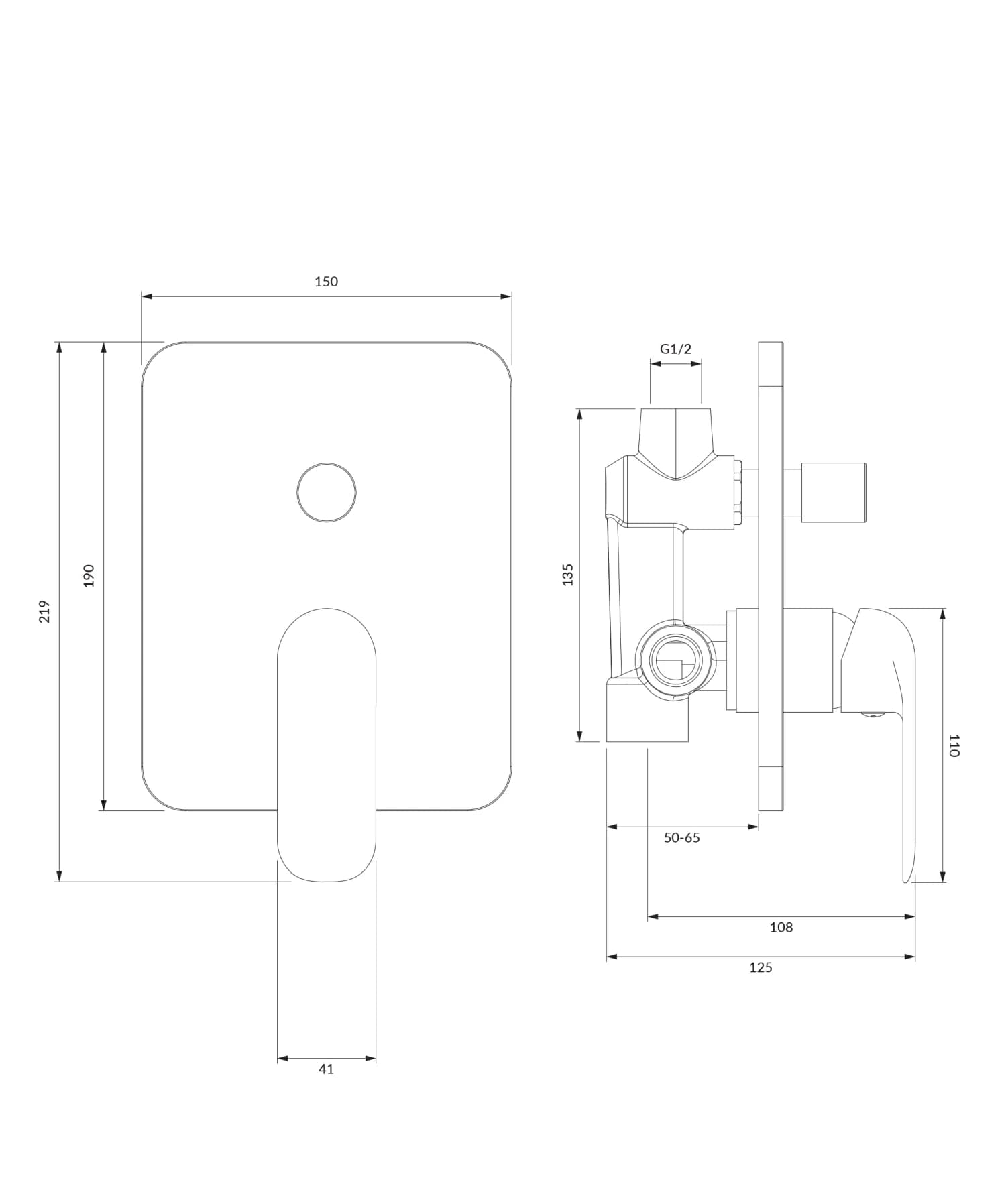 SC2335XBL Rysunek techniczny