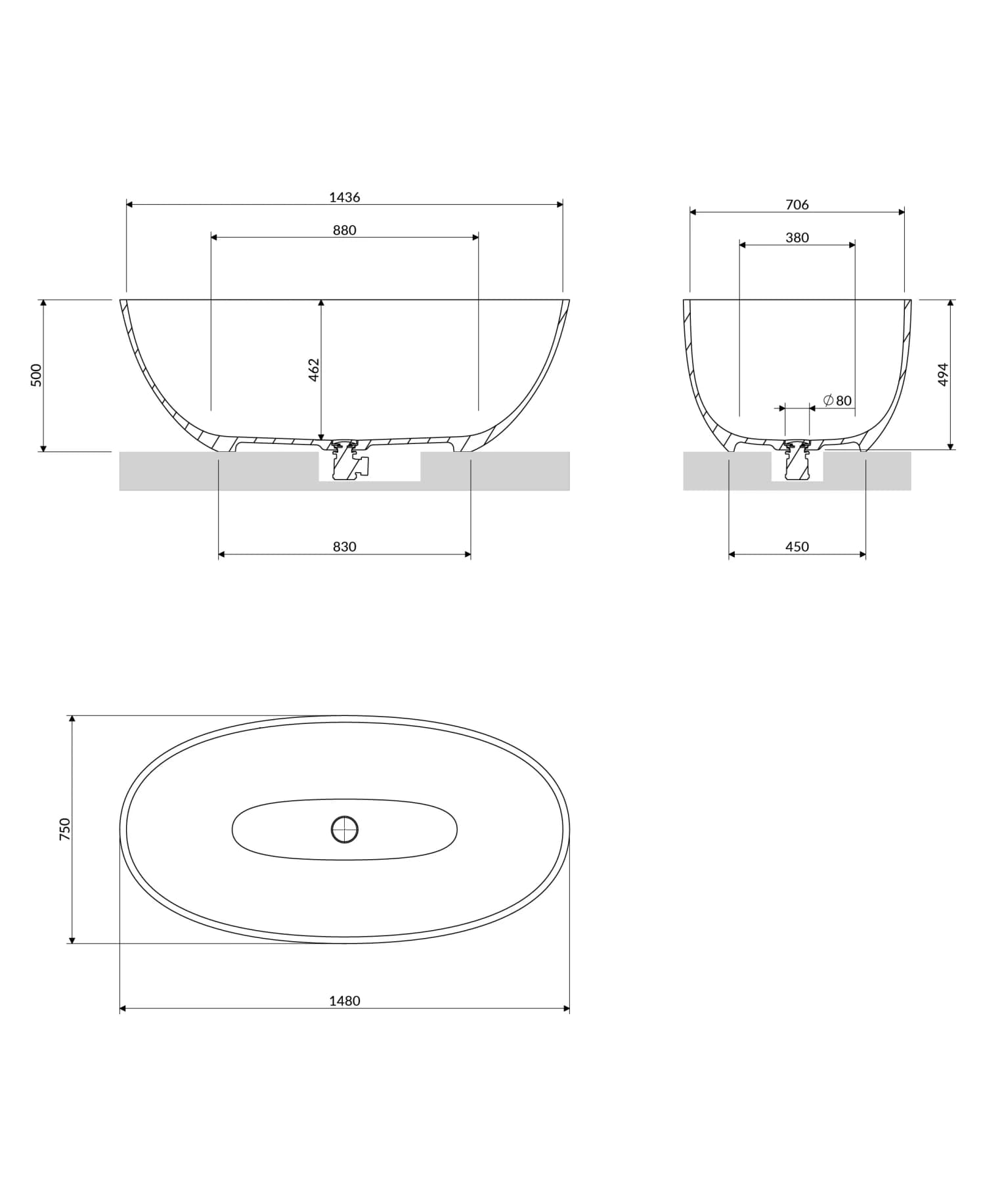 SHELL148WWDB Rysunek techniczny