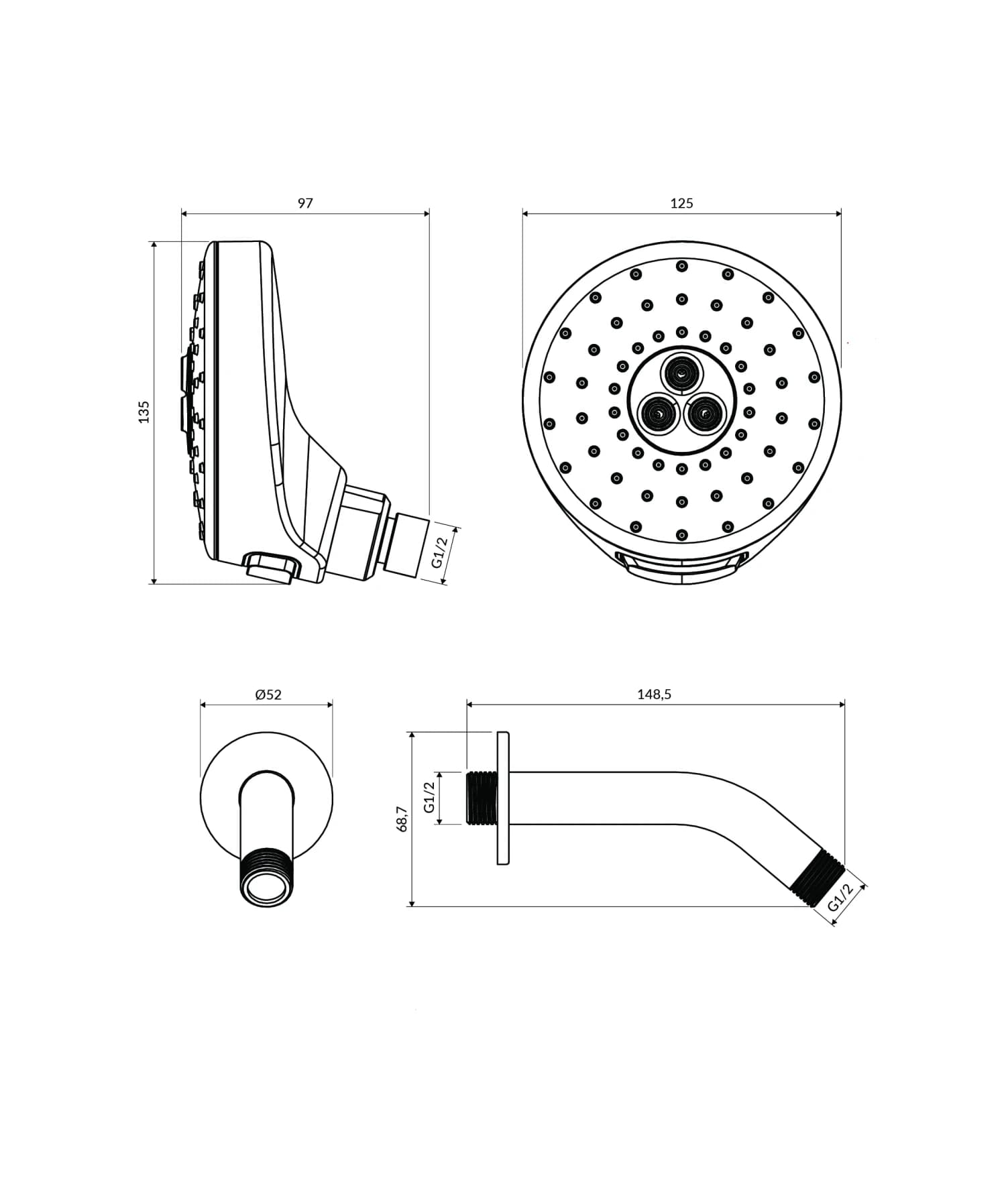 DOUGLAS-WCR Rysunek techniczny