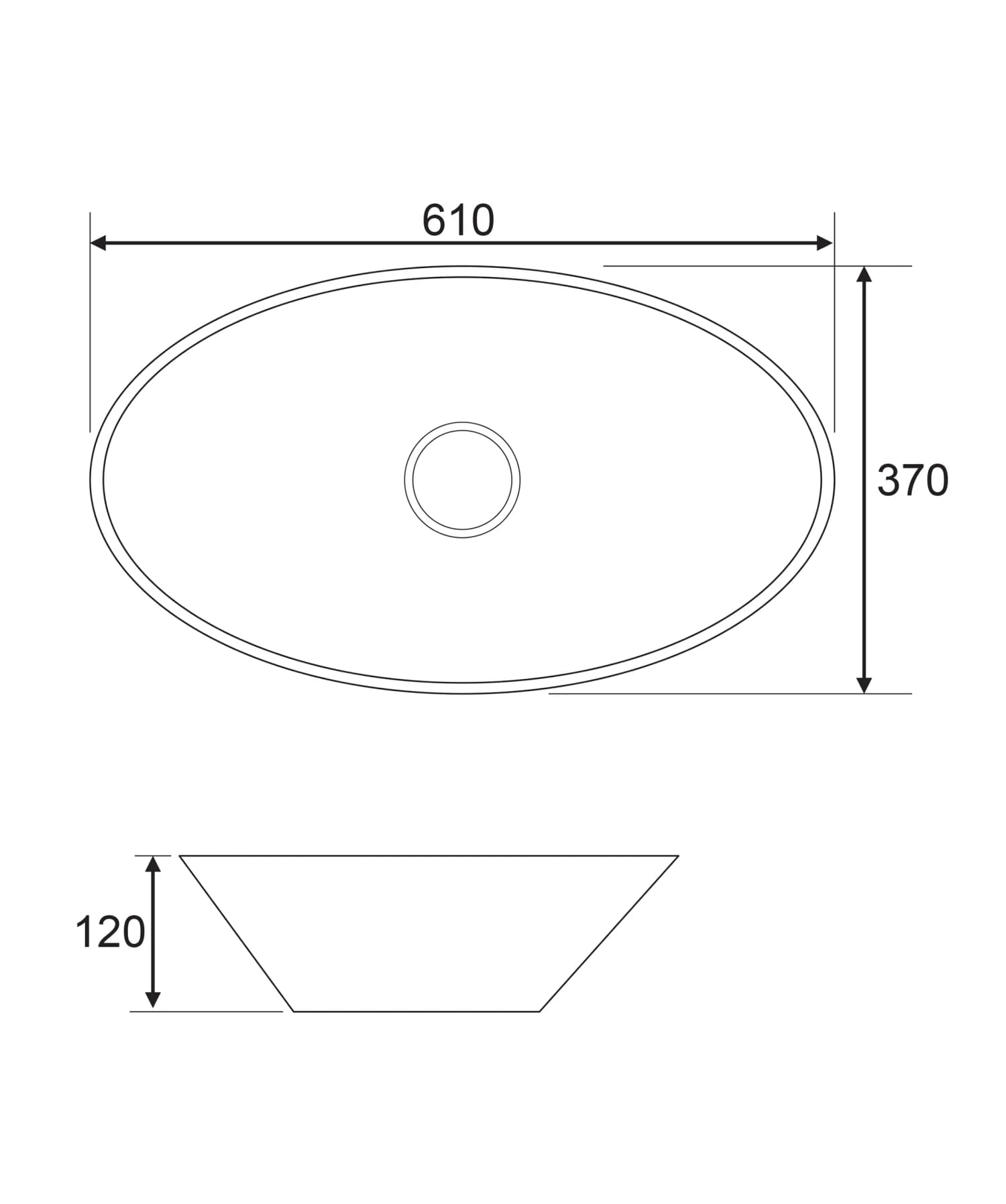 LAREDO605BP Rysunek techniczny