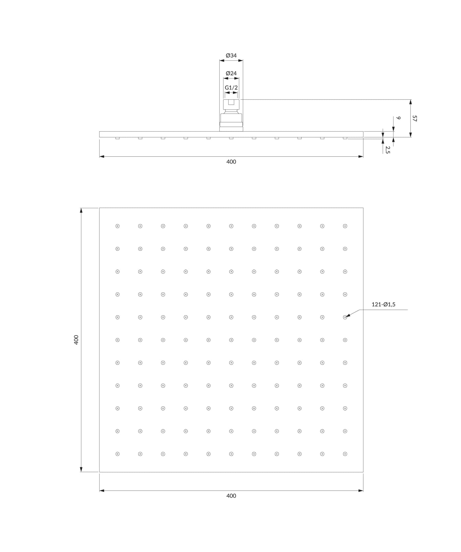 WG240CR Rysunek techniczny