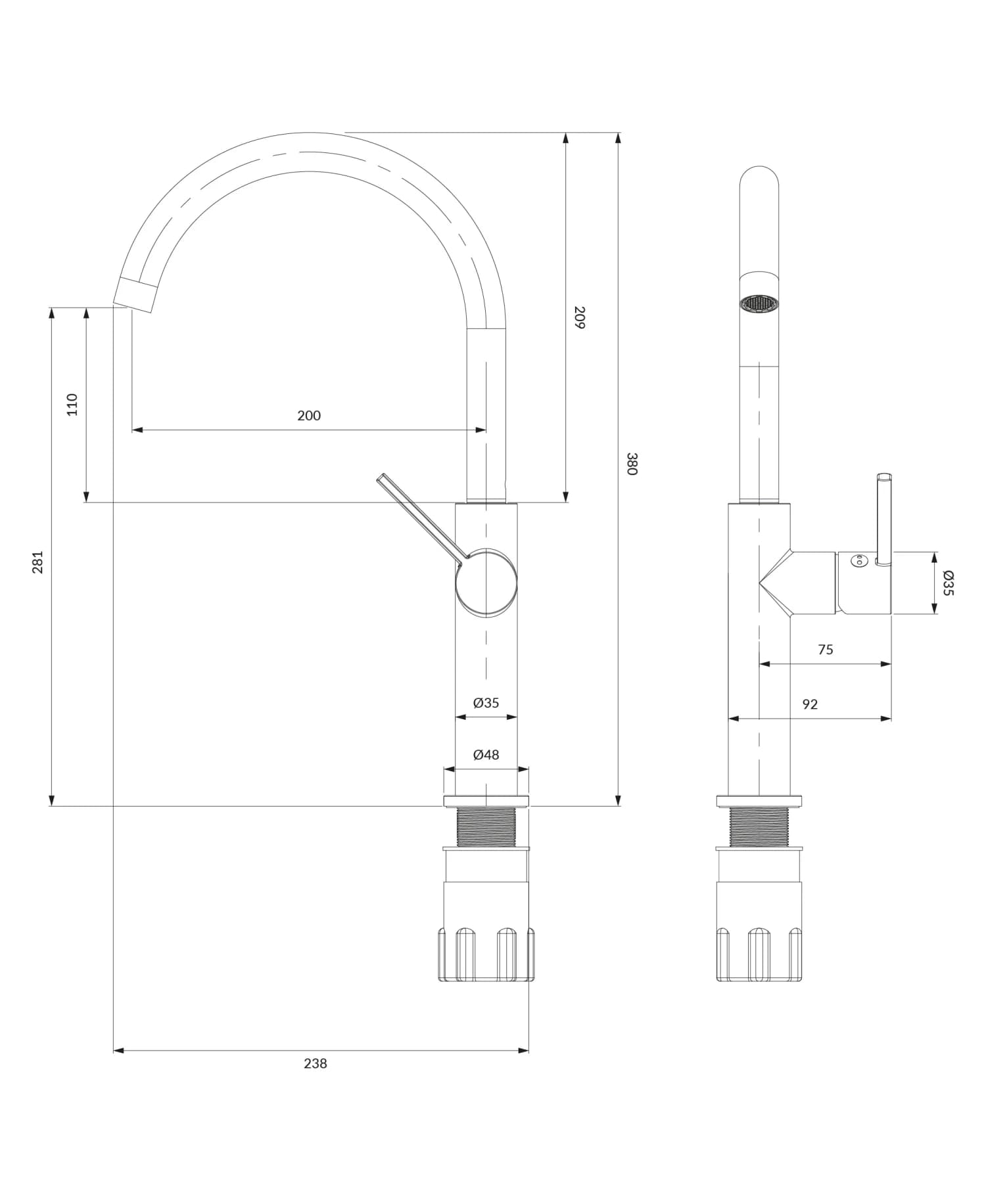 TL6050GL Rysunek techniczny