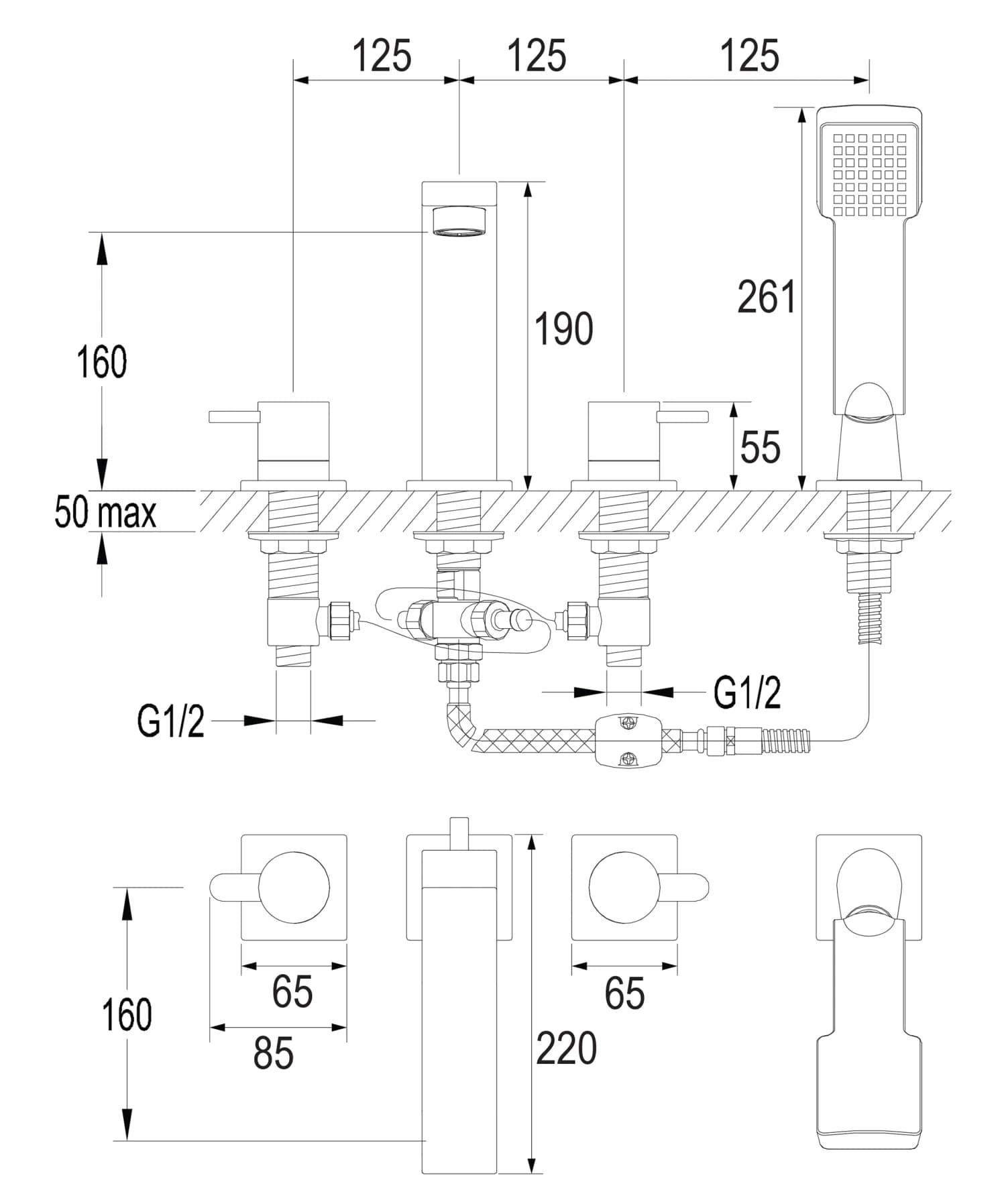 DA5032GL Rysunek techniczny