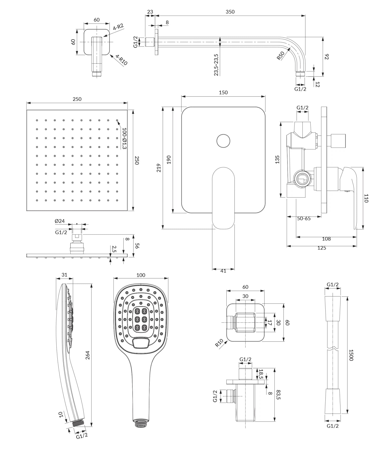 SYSSC10BL Rysunek techniczny