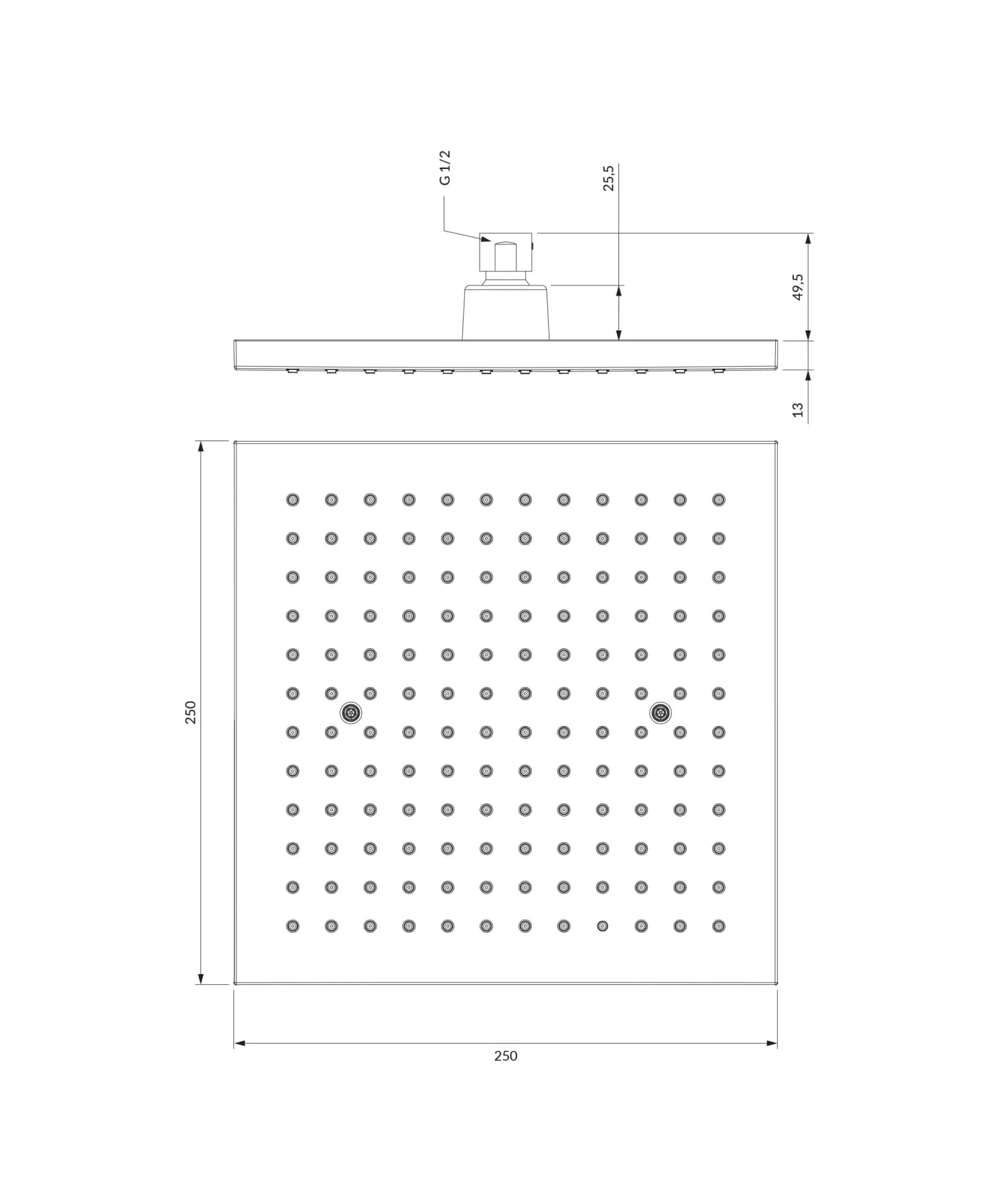 WGR225CR Rysunek techniczny