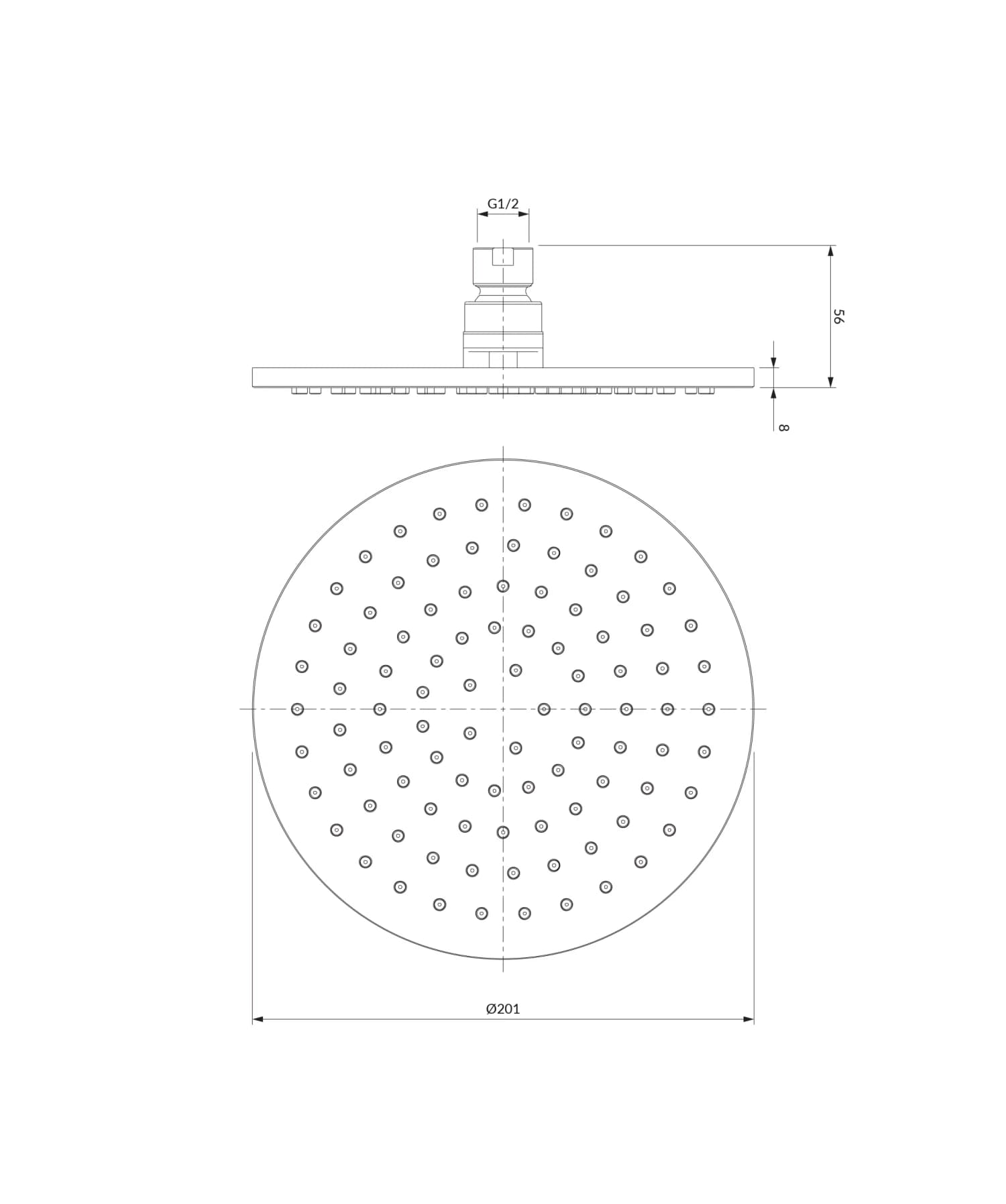 WG120BL Rysunek techniczny