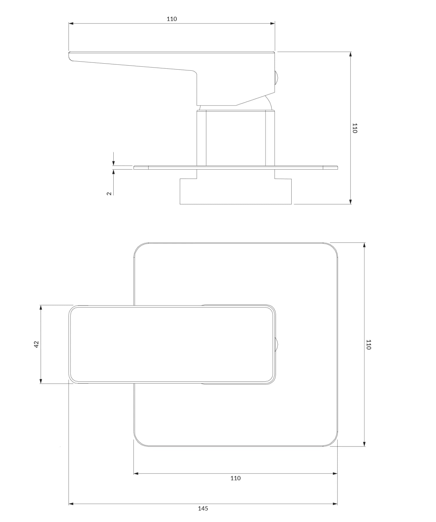 PM7445CR Rysunek techniczny