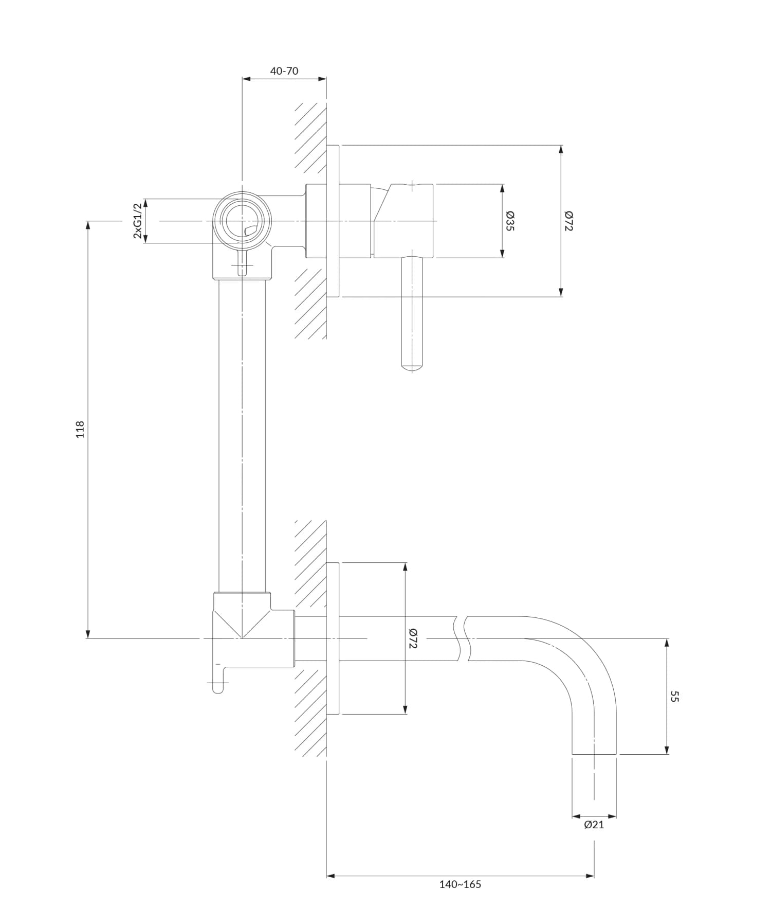Y1215NBL Rysunek techniczny