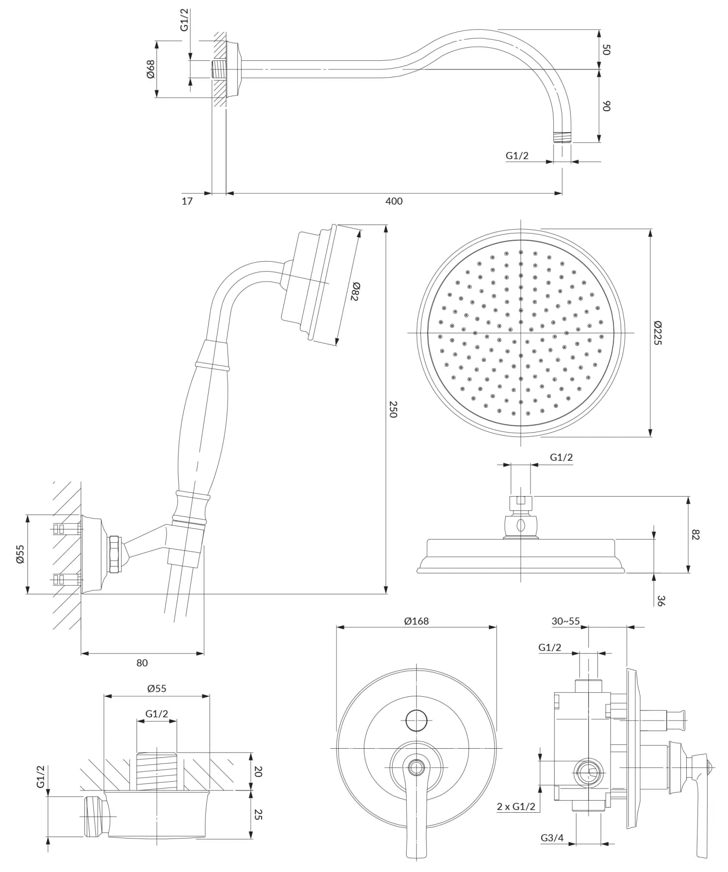 SYSAM10GL Rysunek techniczny