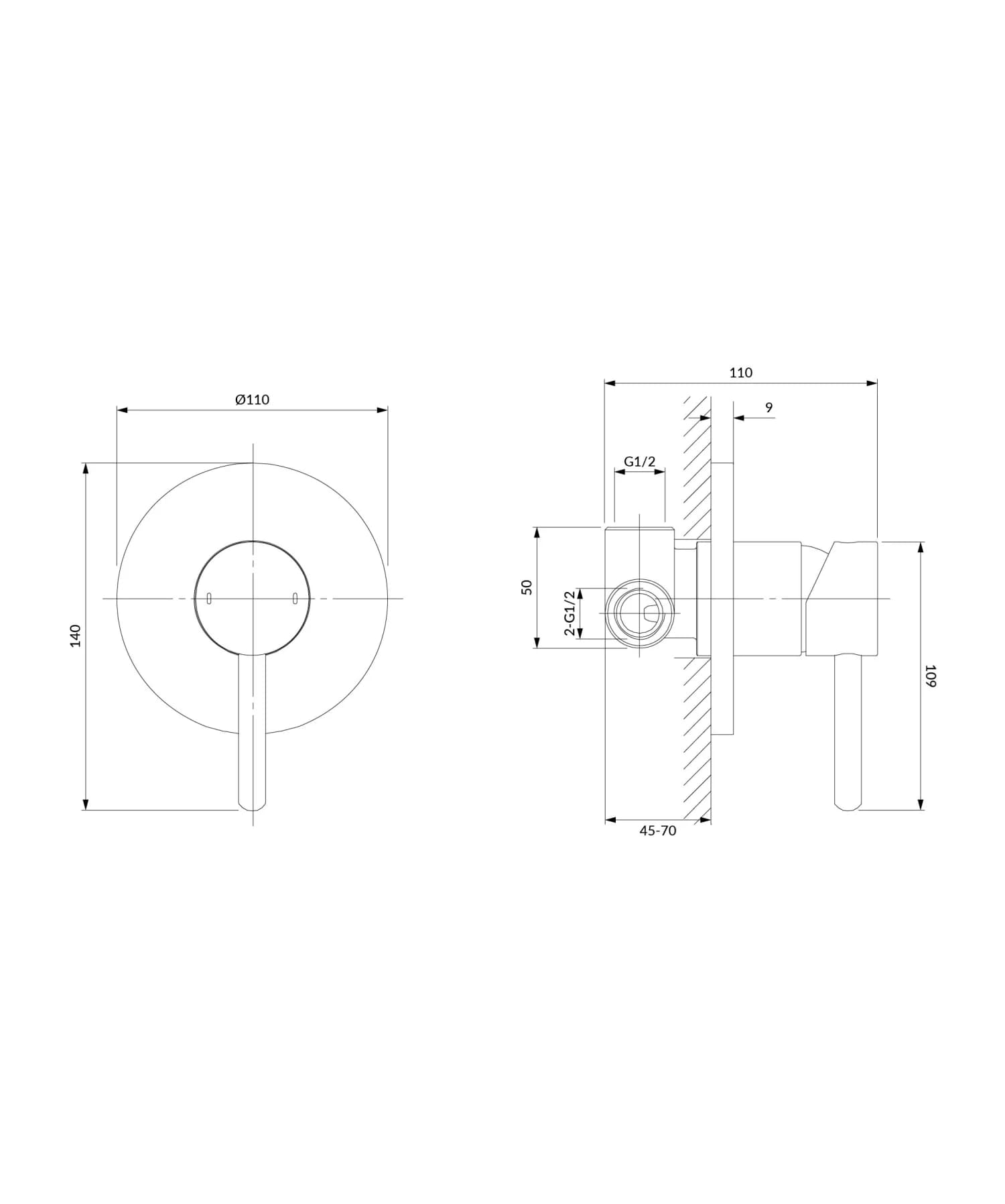 Y1245GR Rysunek techniczny