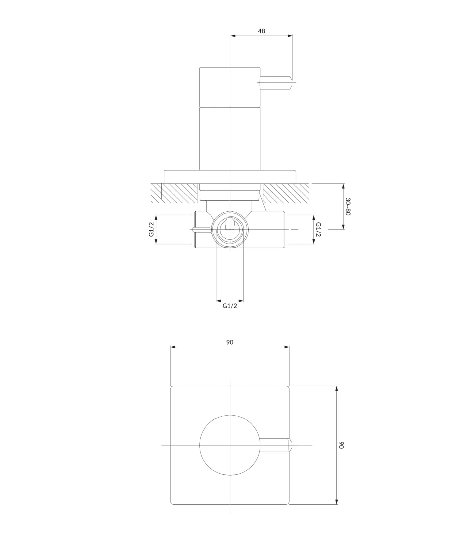 Y1263-KCR Rysunek techniczny