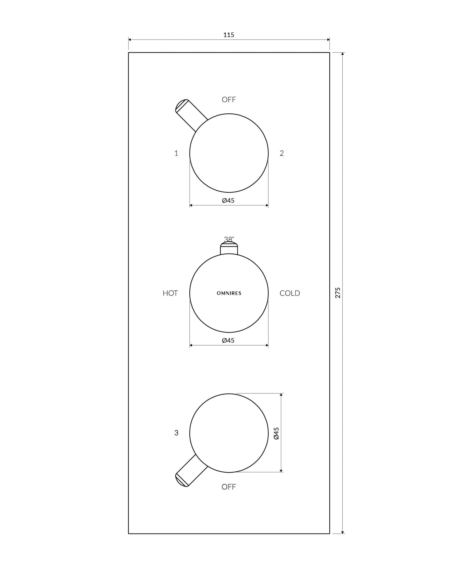 Y1238-KROGLB Rysunek techniczny