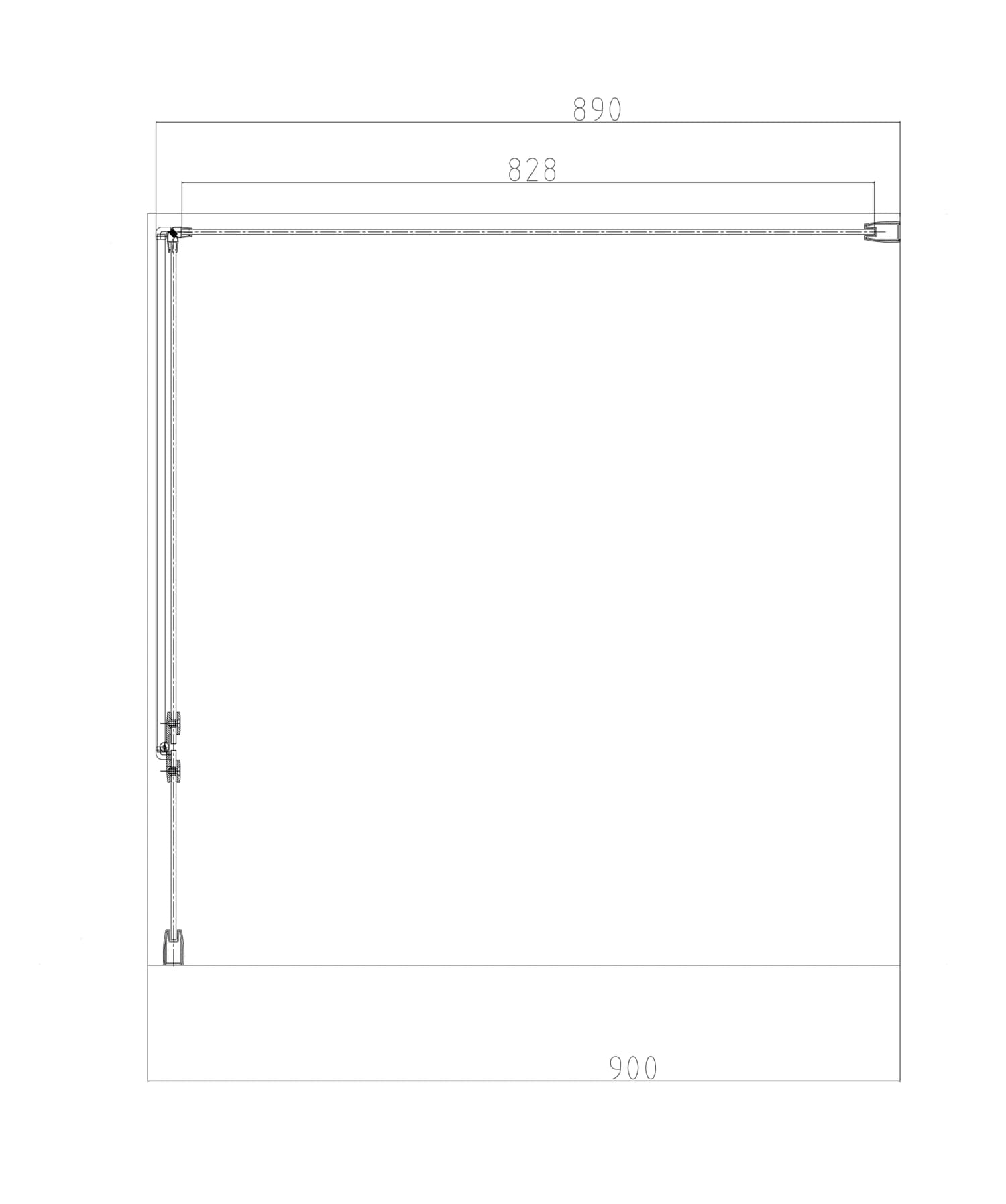 ADR90XCRTR Rysunek techniczny