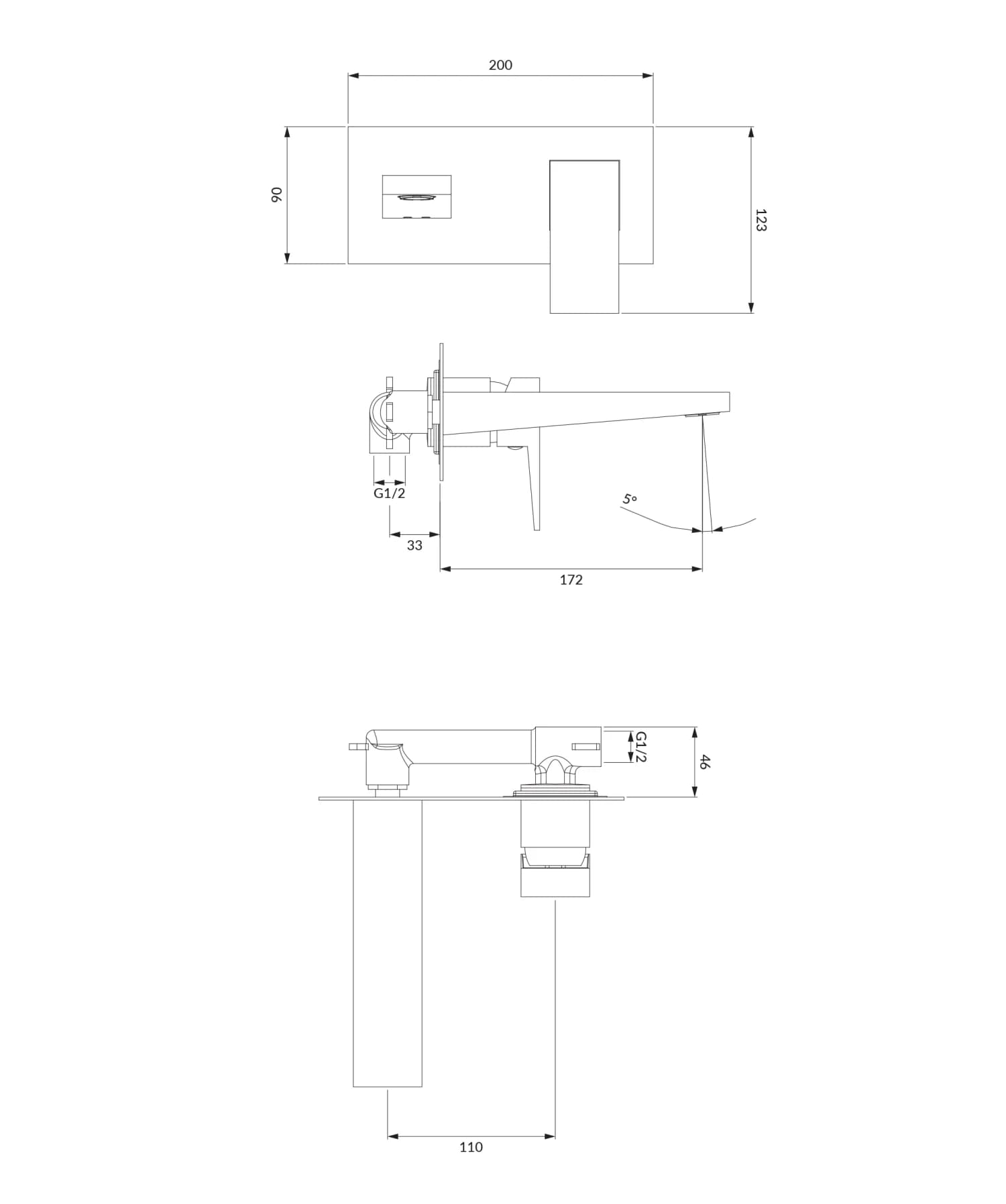 FR7115CR Rysunek techniczny