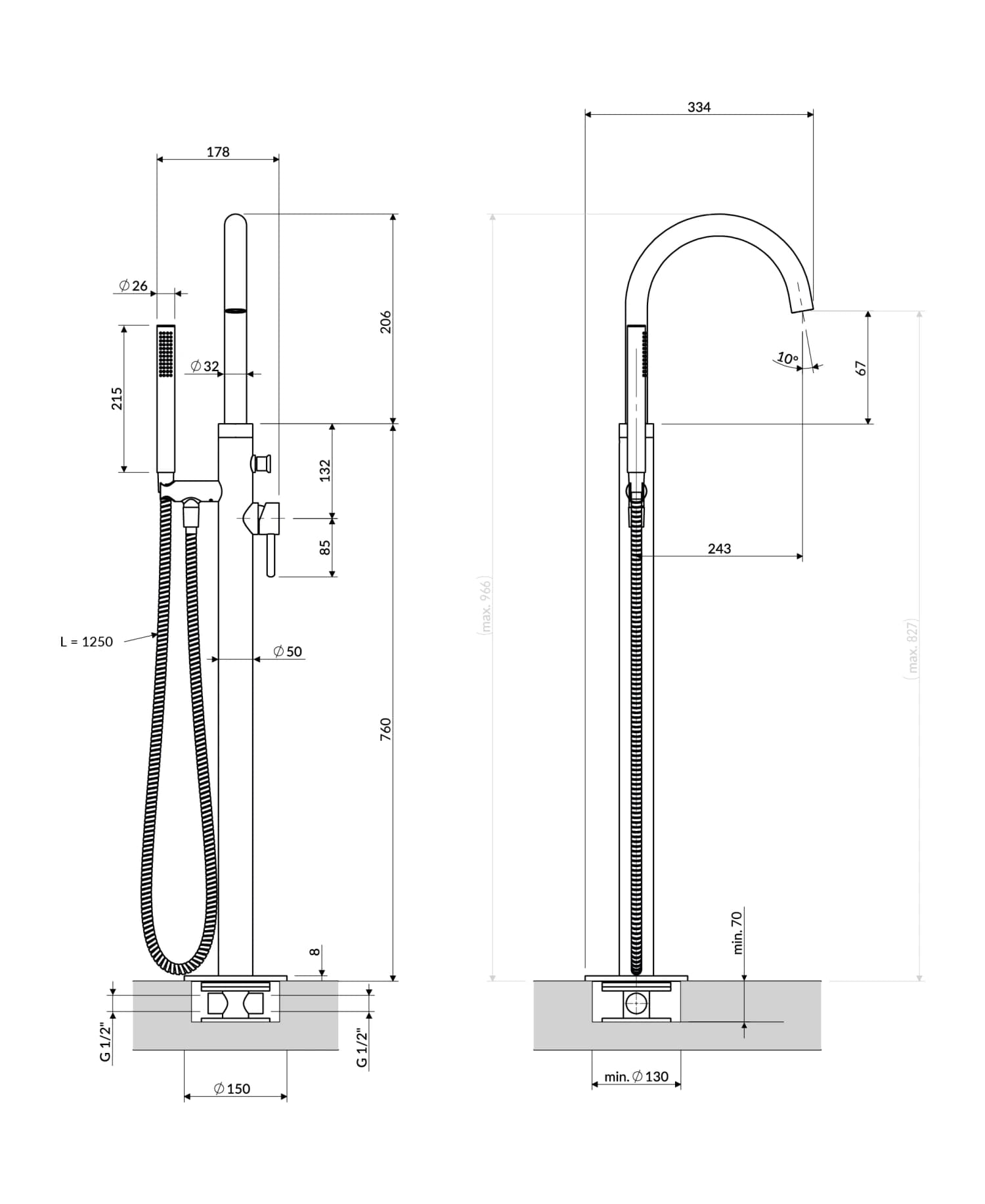 Y1233-SBL Rysunek techniczny