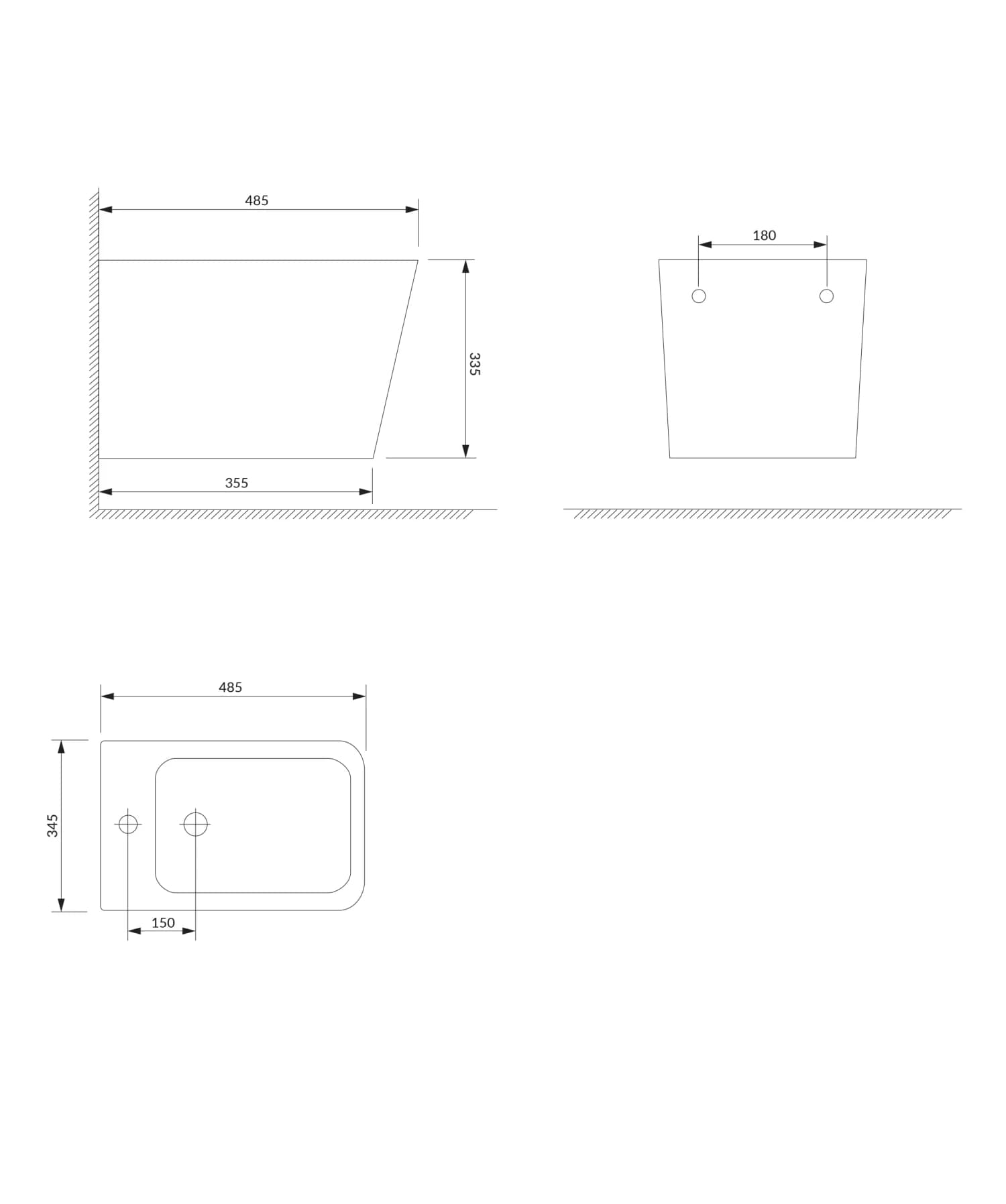 FONTANABIBP Rysunek techniczny