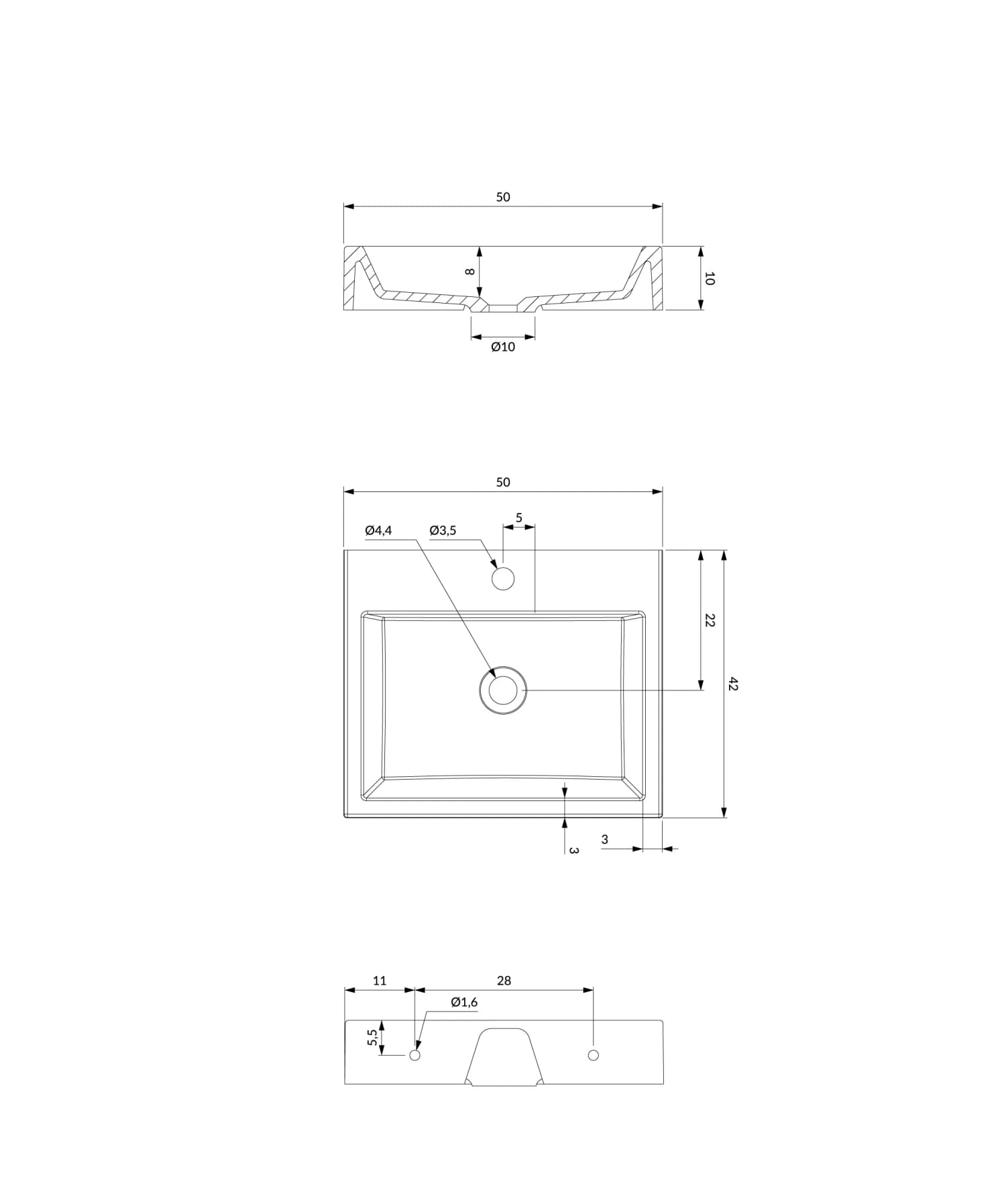 THASOS500BP Rysunek techniczny