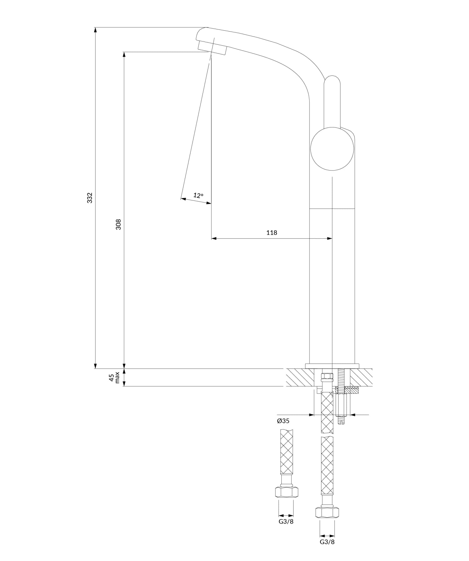 DA5013BL Rysunek techniczny