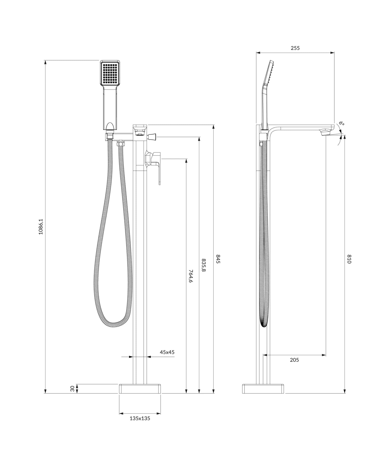 AP2233CR Rysunek techniczny