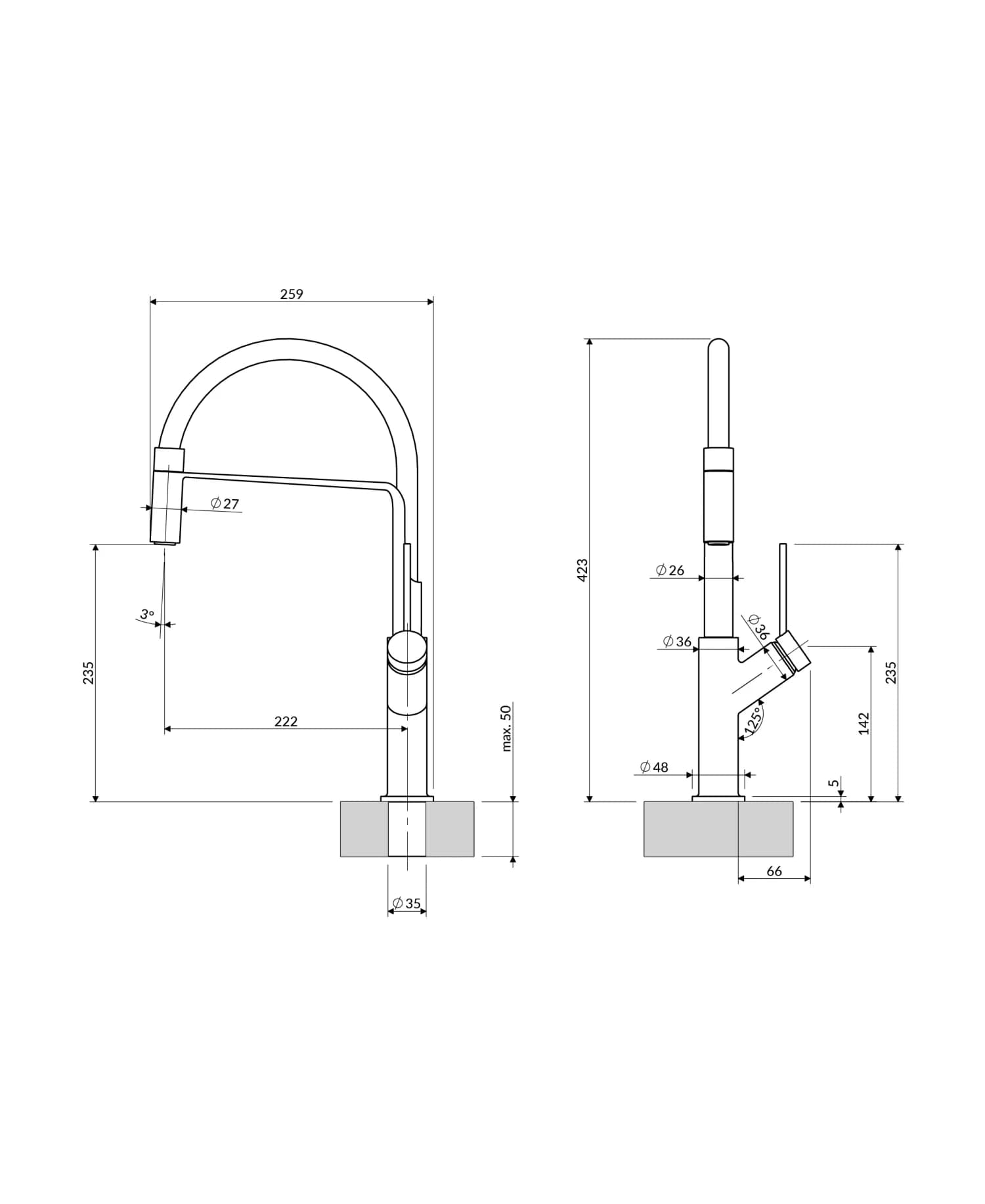 VI6350BLBSB Rysunek techniczny
