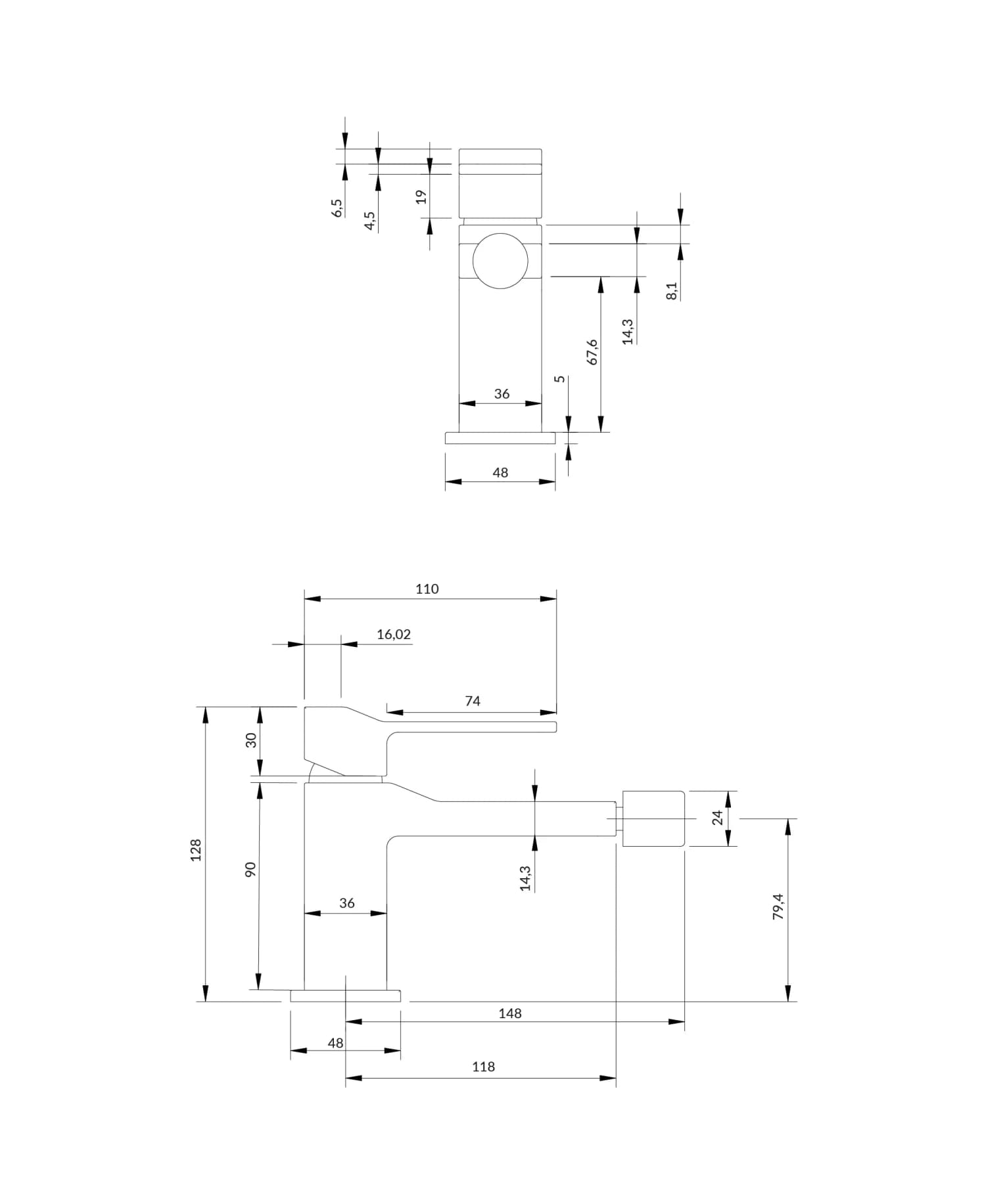 SL7720CR Rysunek techniczny