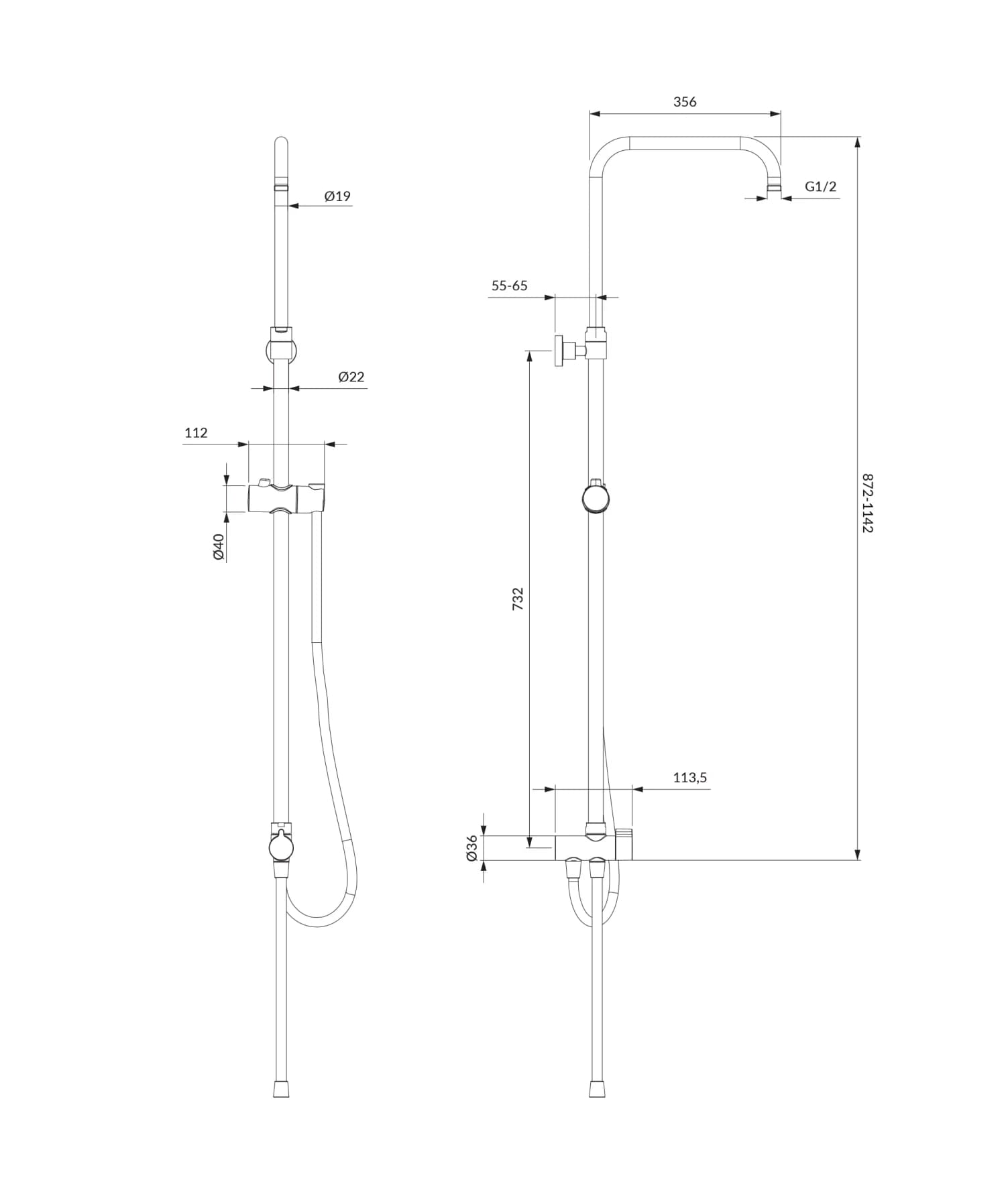 UN10041CR Rysunek techniczny