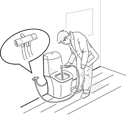 Słuchawka bidetowa mosiężna z podwójnym zaworem, chrom