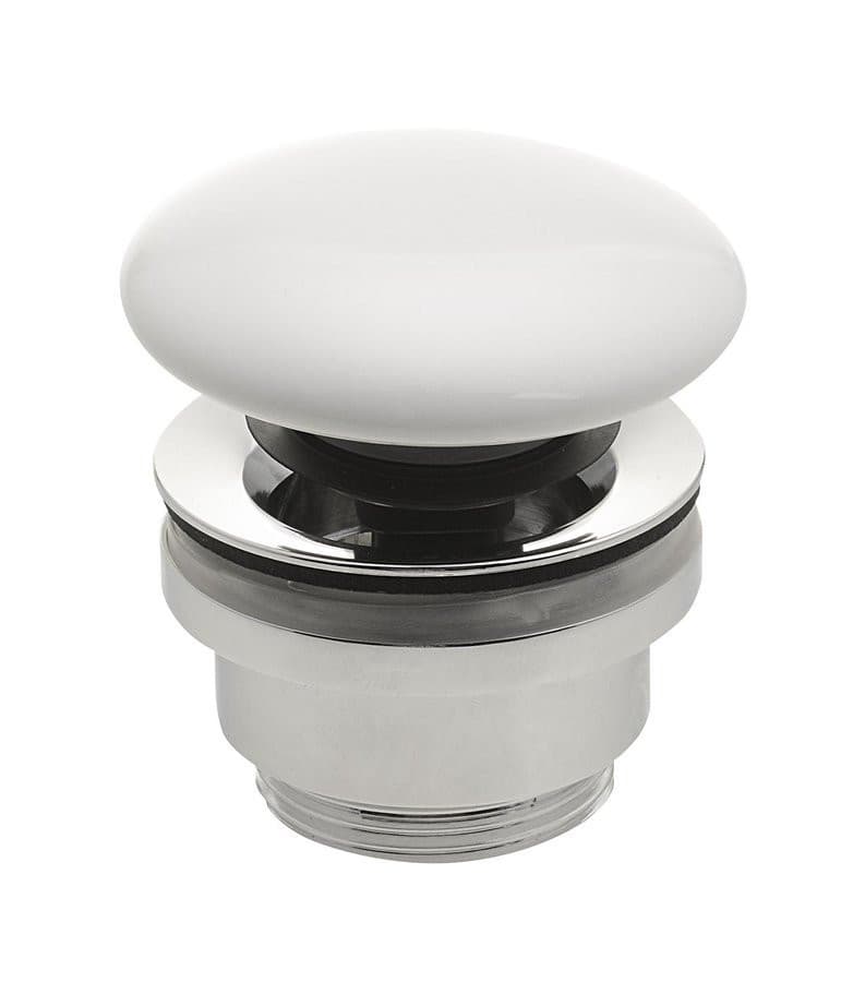 Korek umywalkowy 5/4 klik-klak ceramiczny biały 5-63 mm