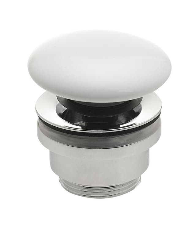 Korek umywalkowy 5/4 klik-klak ceramiczny biały 5-63 mm