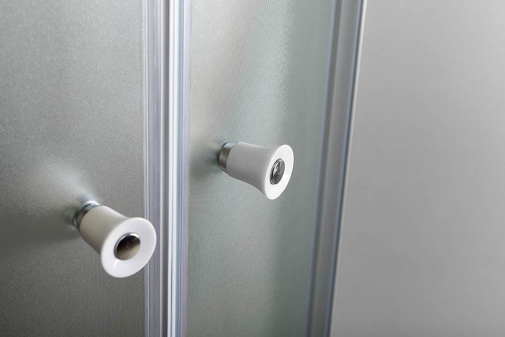 ARLEN kabina prysznicowa półokrągła 900x900x1850 mm szkło Brick