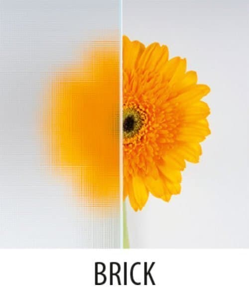 ARLEN kabina prysznicowa półokrągła 900x900x1850 mm szkło Brick