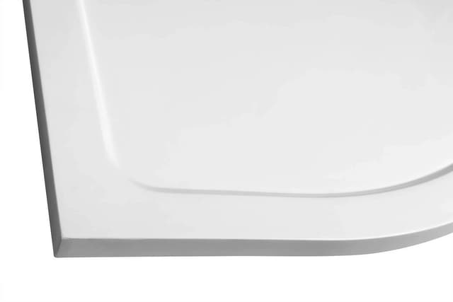 Brodzik półokrągły kompozytowy TECMI 80x80 cm biały