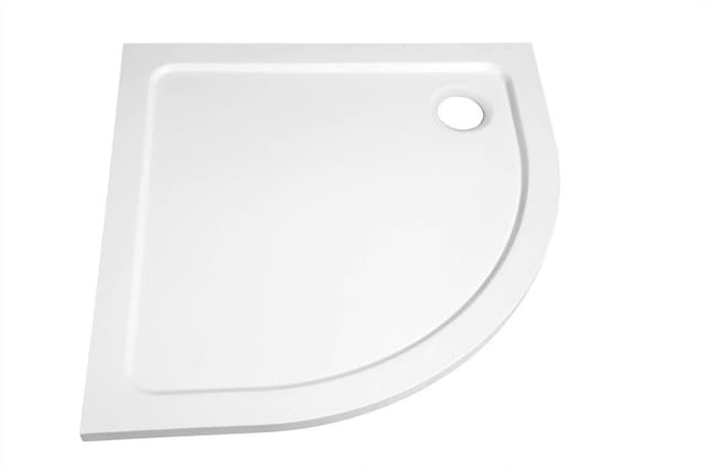 Brodzik półokrągły kompozytowy TECMI 80x80 cm biały