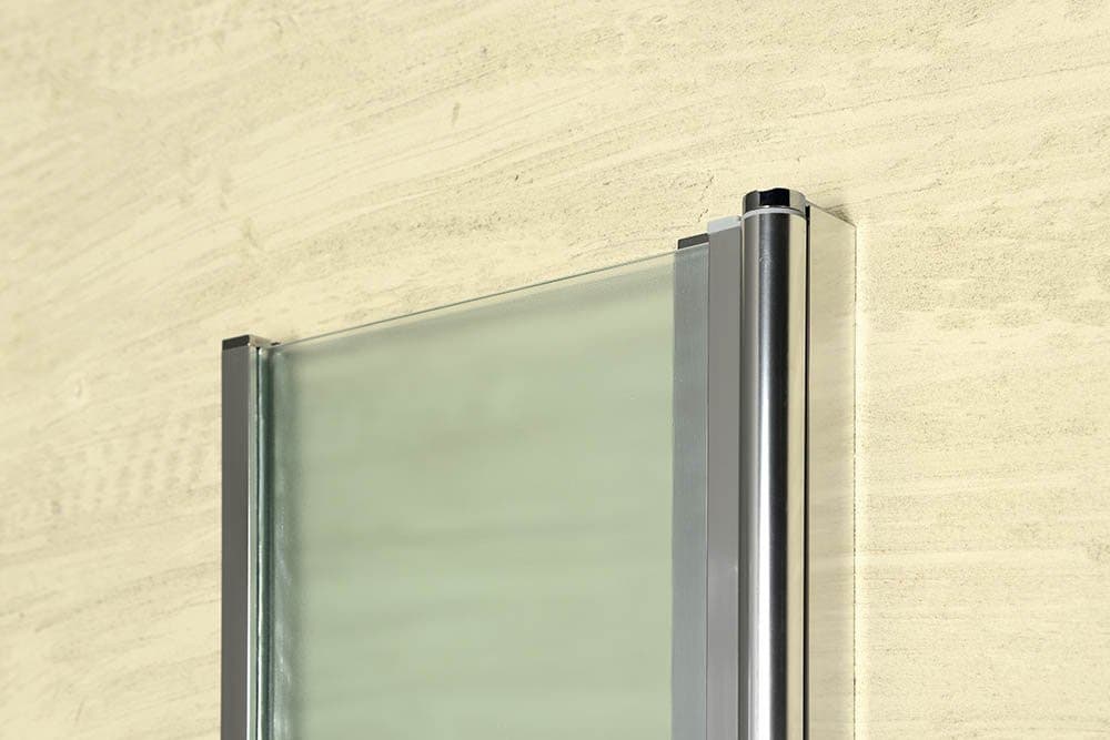 VANDA składany parawan wannowy 1000x1400 mm chrom matowe szkło