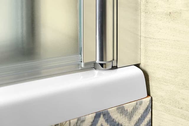 VANDA składany parawan wannowy 1000x1400 mm chrom matowe szkło