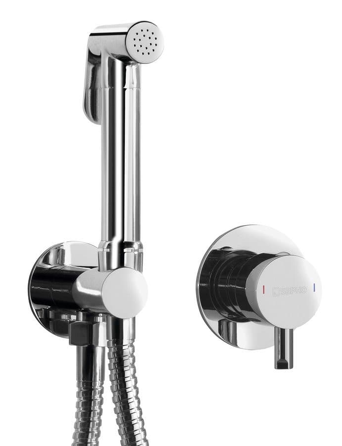 Bateria bidetowa podtynkowa RHAPSODY z słuchawką, chrom