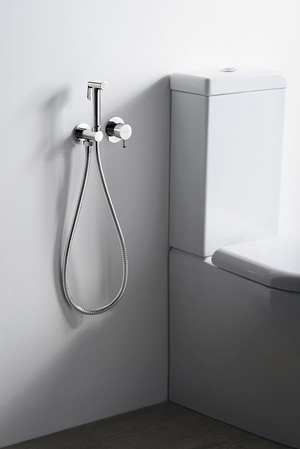 Bateria bidetowa podtynkowa RHAPSODY z słuchawką, chrom