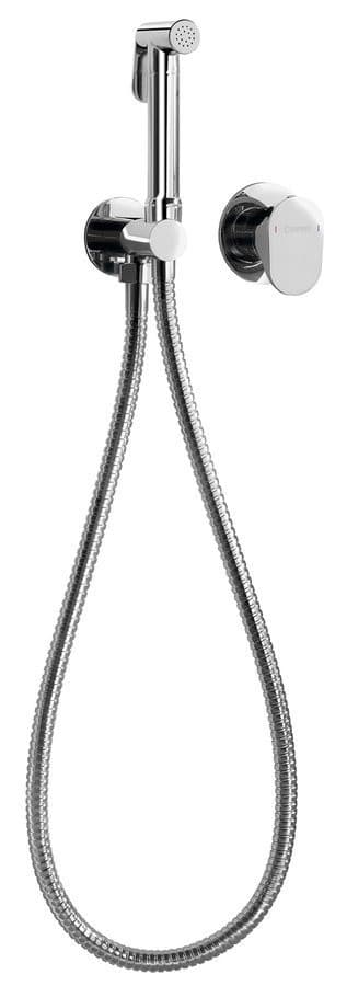 AXAMITE bateria bidetowa podtynkowa chrom z słuchawką i wężem