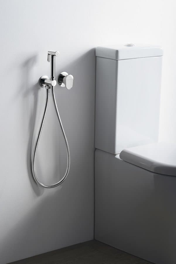 AXAMITE bateria bidetowa podtynkowa chrom z słuchawką i wężem