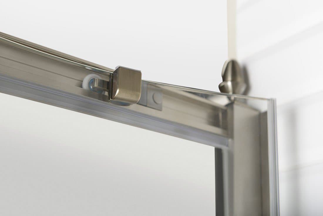 ANTIQUE kabina prysznicowa półokrągła 900x900mm, brązowe drzwi przesuwne