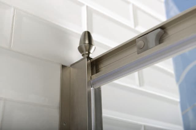 ANTIQUE kabina prysznicowa półokrągła 1000x1000mm z drzwiami przesuwnymi brązowa