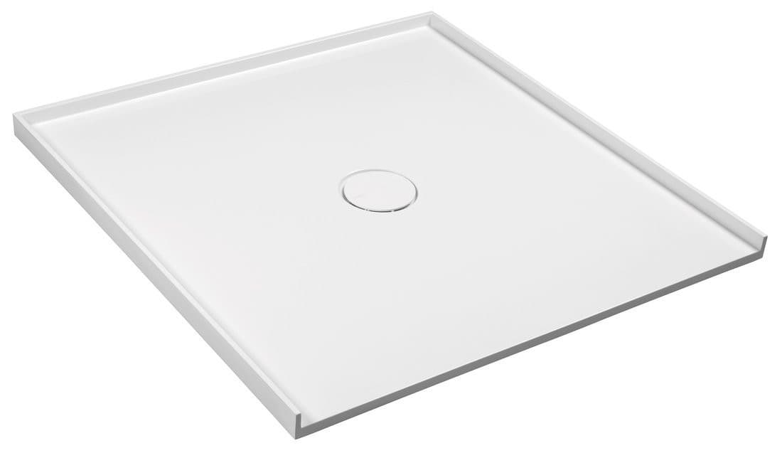 MIRAI brodzik kompozytowy 90x90x1,8cm, biały, do montażu w płytkach