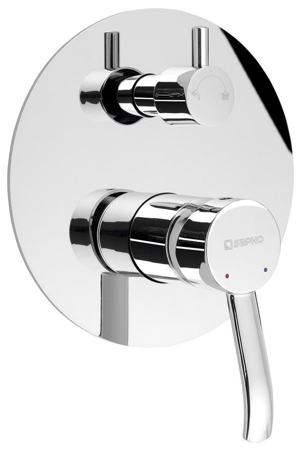 LUKA bateria prysznicowa podtynkowa z obrotowym przełącznikiem chrom