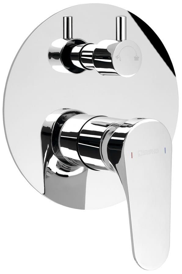 CORNELI bateria prysznicowa podtynkowa chrom z obrotowym przełącznikiem