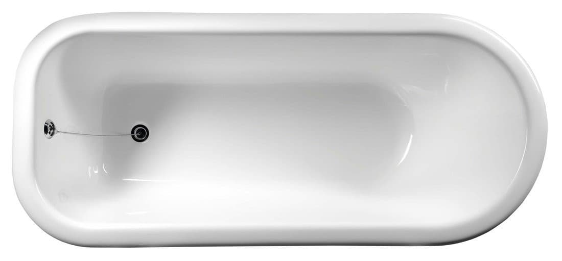 FOXTROT wanna wolnostojąca, retro 170x75x64cm, białe nogi