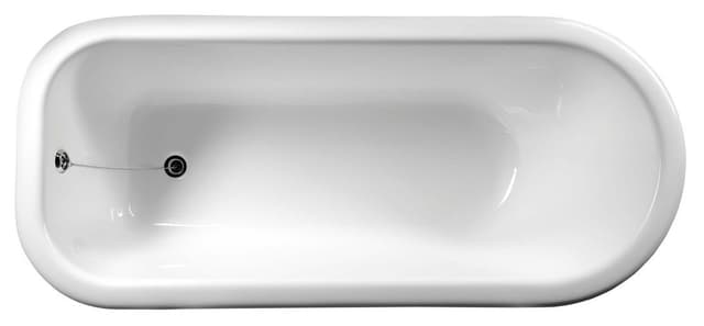 FOXTROT wanna wolnostojąca, retro 170x75x64cm, białe nogi